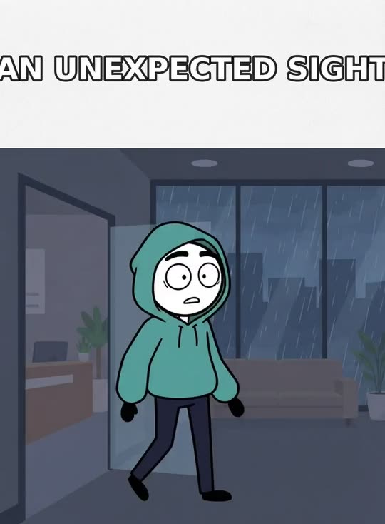 Scene 4: Standing, pointing at a diagram
